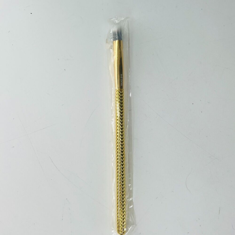Moda Triad Eye Shadow Crease Blending Brush Gold Metallic Royal & Langnickel New
